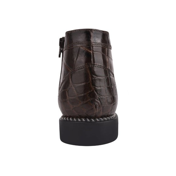 LIBERTYZENO Brown MAN MADE LACE-UP BOOTS